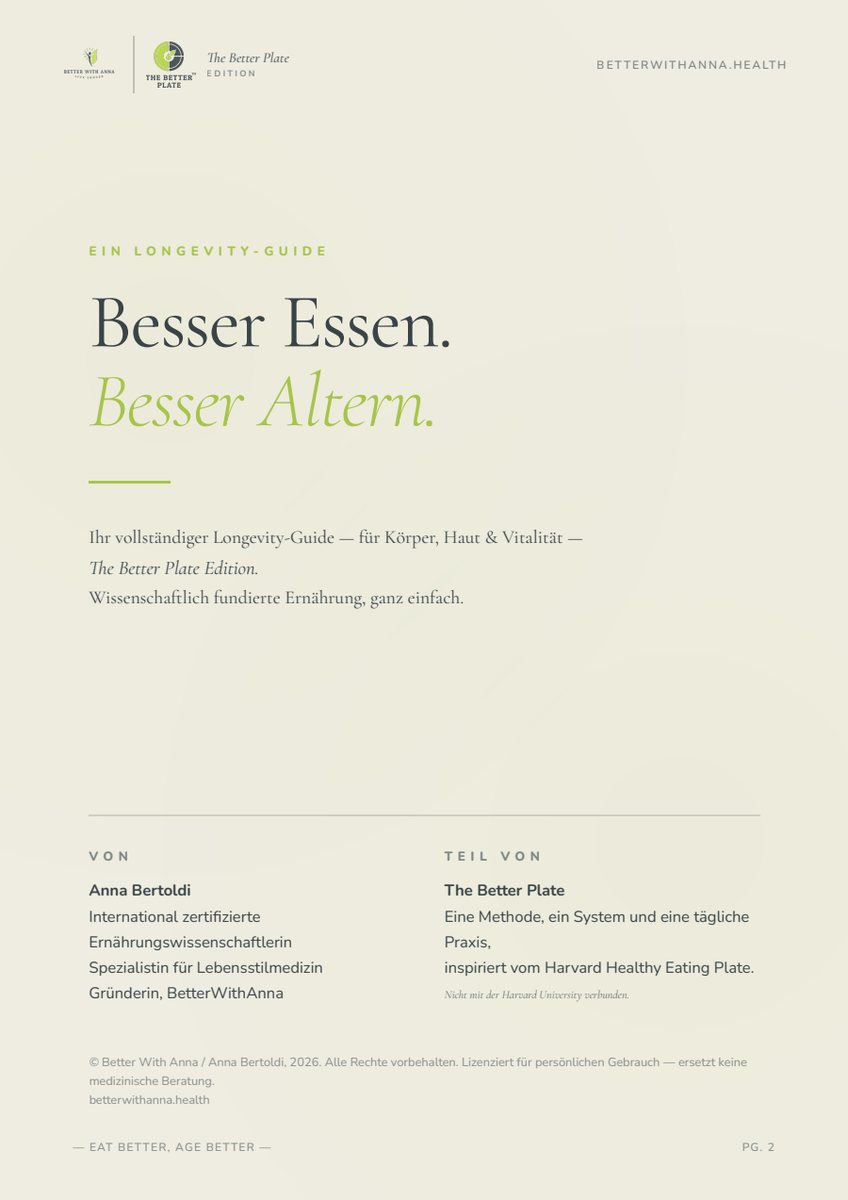 Besser Essen. Besser Altern. — 2