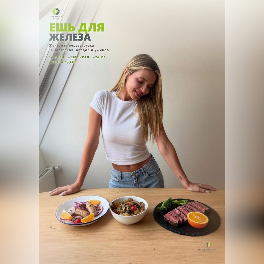 Обложка «Меню «Ешь для железа» — 14 дней»